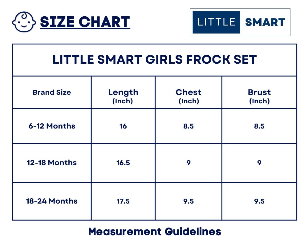 โLittle Smart Girls Cotton Frock Dress Set โ Pack of 3โ