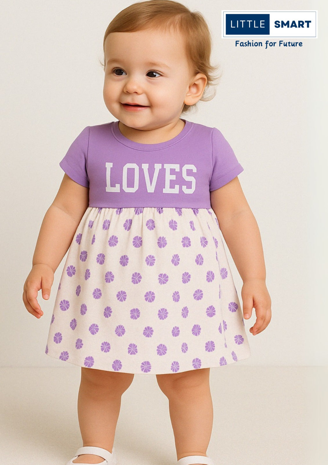 โLittle Smart Girls Cotton Frock Dress Set โ Pack of 3โ