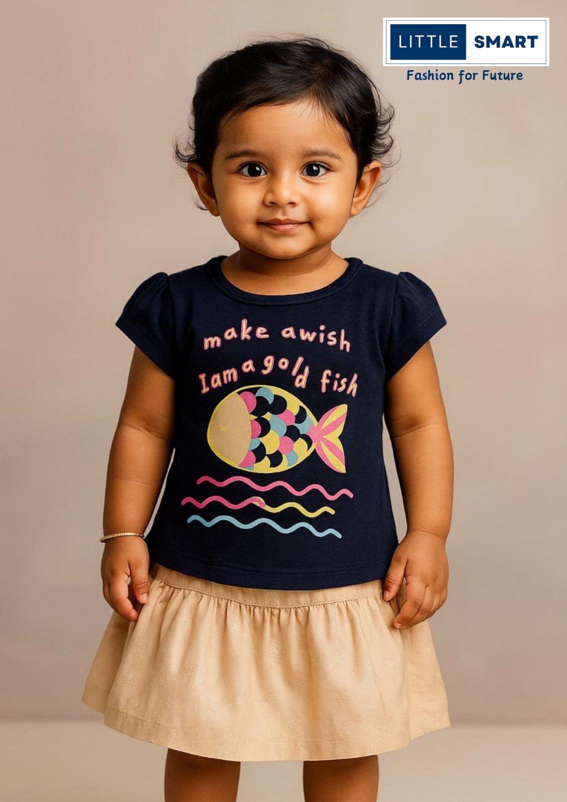 “Little Smart Girls Stylish Top & Skirt Set – Pack of 4”