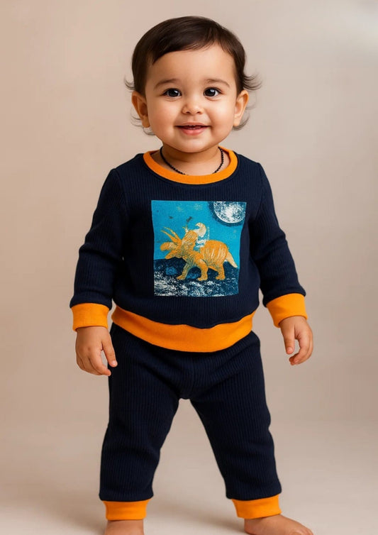 Premium Winter Night Suit for Girls – Full Sleeve Top + Pyjamas