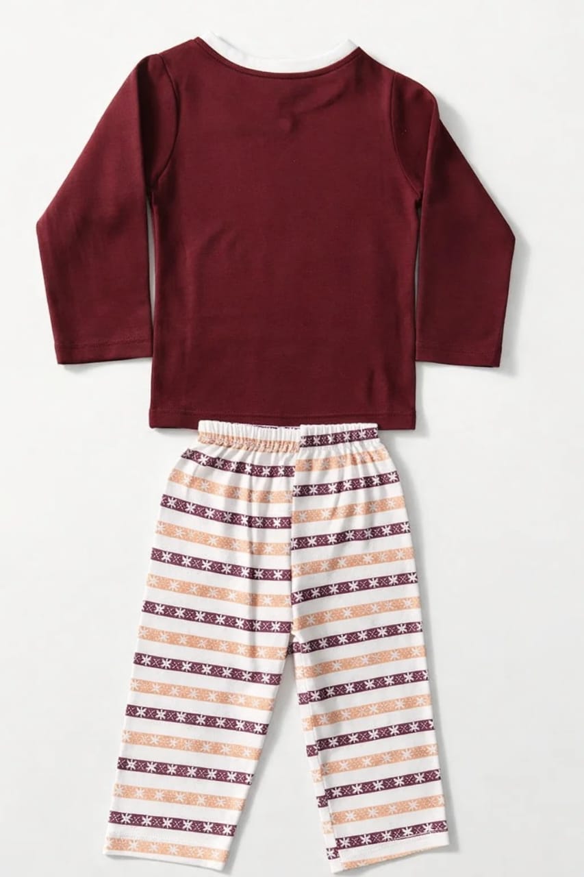 Premium Winter Night Suit for Girls – Full Sleeve Top + Pyjamas